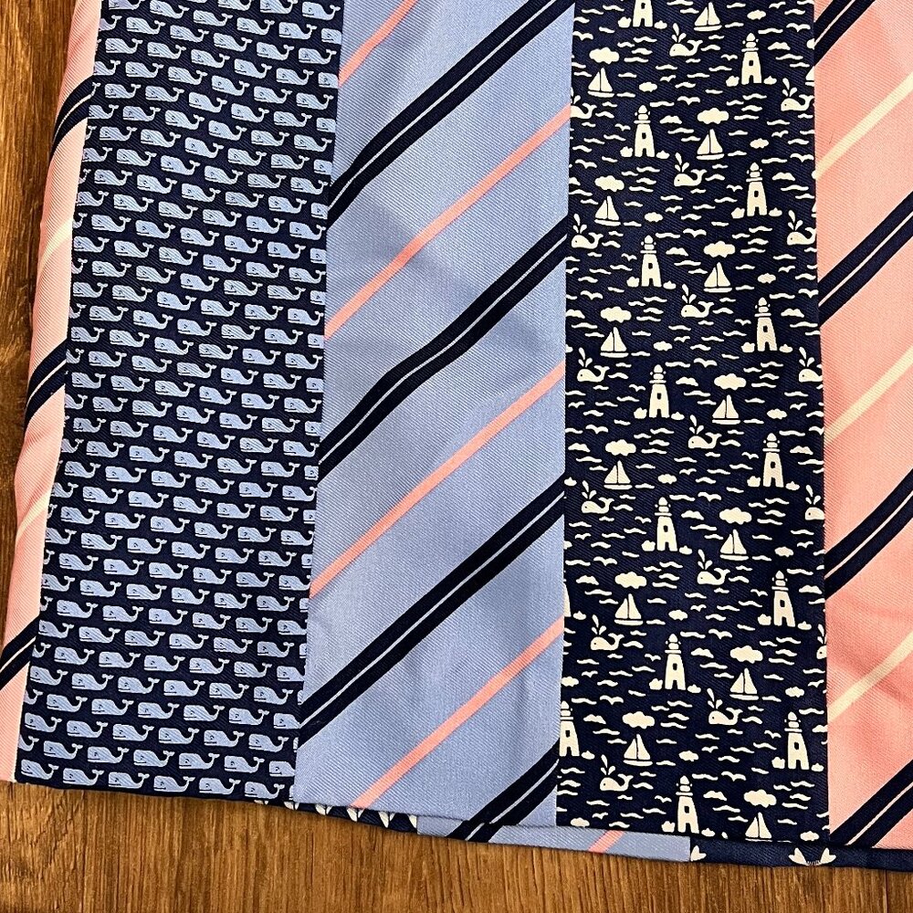 Vineyard Vines Silk Mini Skirt Patchwork A-Line P… - image 3